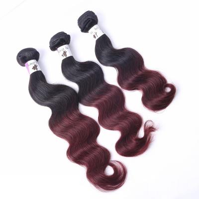 China High quality AAAAAA no shedding Unprocessed Virgin blonde Brazilian Ombre Hair Weft for sale