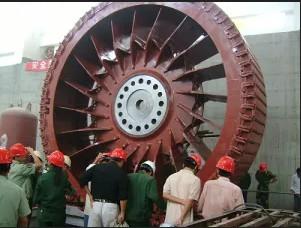 China Free Energy Pelton Hydro Turbine , Pelton Water Wheel Turbine 182m-1064m High Head Range for sale