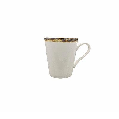 China Sustainable Creative Reactive Luster Ceramic Mugs Embossed Porcelain Coffee Mugs With Gold for sale