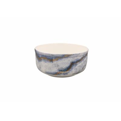 China New Viable High Quality Dinnerware Sets 6 Inch Gold Marble Design Ceramic Bowl Sets For Sale for sale