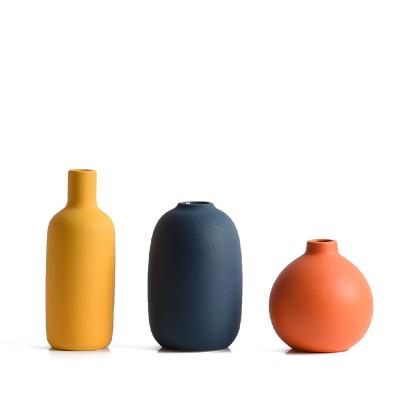 China Viable All New Nordic Modern Ceramic Morandi Flower Vases For Home Decoration for sale