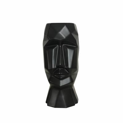 China New Geometry Accessories Viable Face Vase Ceramic Decorations For Home for sale