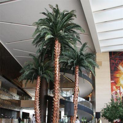 China Artificial (Professional Manufacturing Fiberglass Preserved Plastic Indoor Plants Artificial Trees Washingtonia Palm Leaves for sale