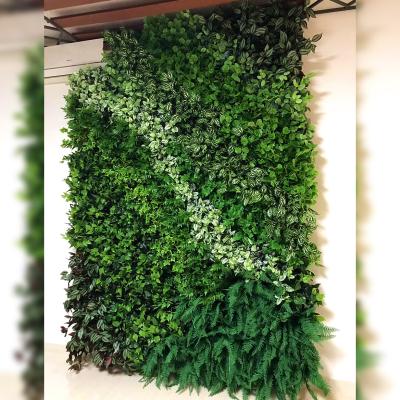 China CLASSIC Decor Various Plants Library Bookstore Cafe Artificial Green Wall , Artificial Flower Wall for sale