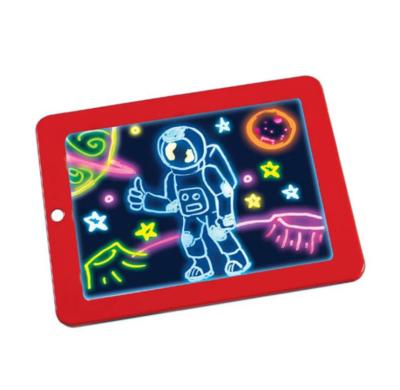 China Children Brain Development Puzzle Toy Education Set 3D Gift LED Protection LED Writing Board Plastic Board Creative Magic Drawing Art Magic Children Brain Development Drawing Tablet for Children for sale