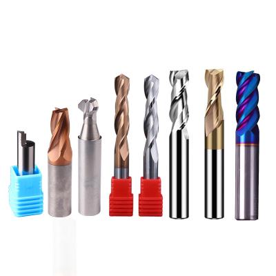 China Flush Carbide Surface Spiral Trim Solid Carbidetipped CNC Router Machine Bit Set for sale