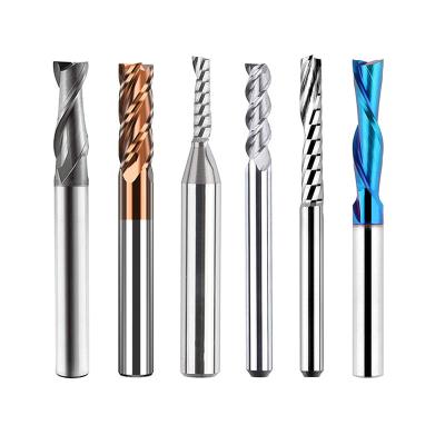 China Square Carbide Woodworking Tools 4 Flute Thread Dlc Tungsten Carbide End Mill Coated for sale