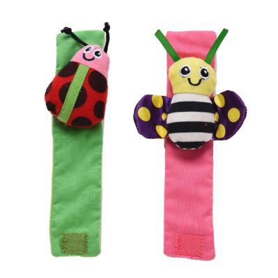 China Plush Baby Rattle Rattles Baby Rattles Stuffed Animal Toys Socks Wrist Strap Education Toy for sale