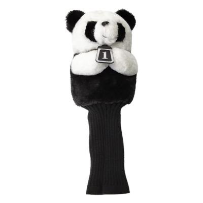 China New golf plush material golf animal head cover wooden golf head cover golf driver head cover for sale