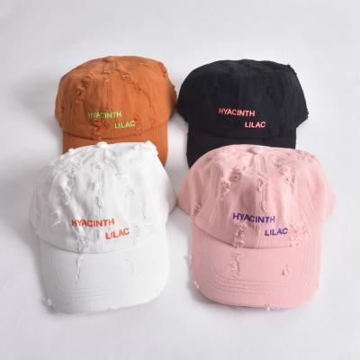 China High quality factory sale cotton hat 6 panel embroidery popular sports baseball cap waterproof for unisex for sale