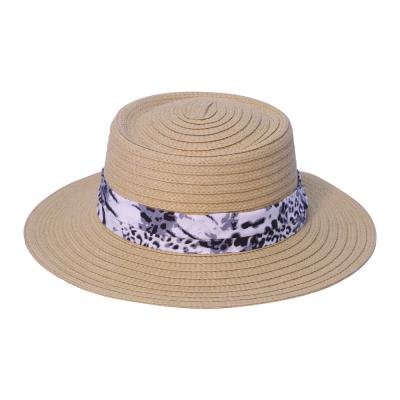 China Hot Sale Fashion Style Dobby Wide Brim Straw Hat Paper Braid Plain Dyed Straw Hats for sale