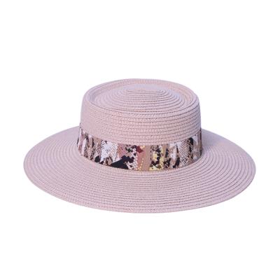 China High quality checked high quality fashion style red color shorts brim plain dyed with bowknot straw straw hat hats for sale