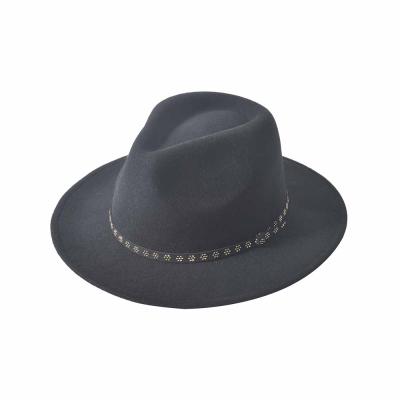 China Hot Sale High Quality Custom Wool Dobby 100% Wide Brim Felt Felted Hat Hat for sale