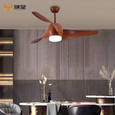 China 52 Inch ABS Plastic Blades Designer Remote Control Ceiling Indoor Energy Saving Smart Fan Control With LED Light for sale