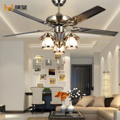 China Smart Control 48 Inch Metal / Wood Blades Fisherman Lamp Classic Ceiling Fans With Lamp for sale