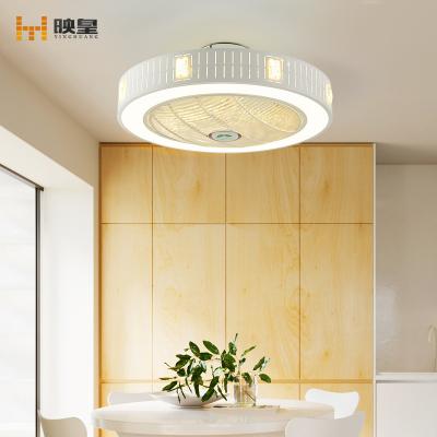 China Modern Silent Smart Control 50/60cm Diameter LED Ceiling Fan Light Ceiling Lamp for sale