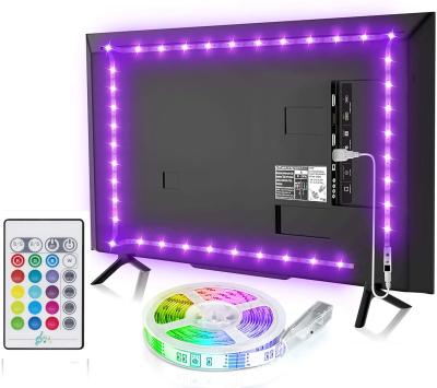 China smd 5050 dc5v residential color usb motion strip led strip lights rgb tv backlight kit with remote 40-60 inch tv for sale