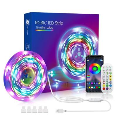 China LANDSCAPE LED Strip Lights with 10m Dreamcolor USB RGBIC Remote Color Lights BT Music Sync App Control Changing for Bedroom Living Room for sale