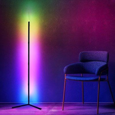 China Modern Drop Shipping Dimmable RGB Modern Home Decorative Remote Control Led Floor Lamp Music Standing Corner Led Light for sale