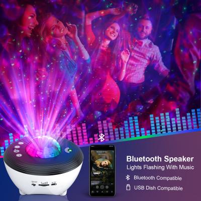 China Modern Alexa Light Ocean Wave Skyling Star Kids Blue Tooth App Galaxia Projector Night Lamp for sale