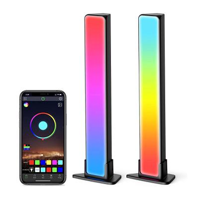 China PC TV Home Decoration RGB Gaming Home Music Led Ambient Mood Light App Control Rhythm Lights Smart Led 64 Color Light Bar for sale