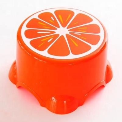 China Modern Cute Fruit Design Mini Plastic Chairs Fancy Plastic Cheap Child Chairs for sale