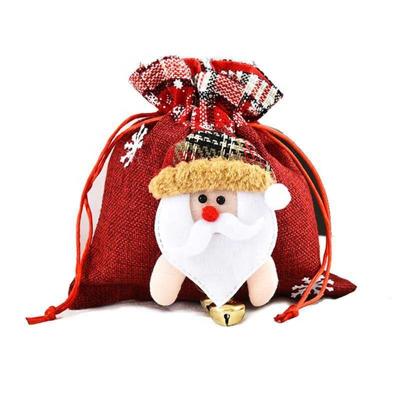 China Bag& Cheap Decoration China Cloth Christmas Decoration Gift Candy Bags for sale