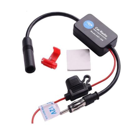 China Plastic ANT-208 Universal and practical FM signal amplifier anti-jamming car antenna radio universal FM booster amplifier auto parts for sale