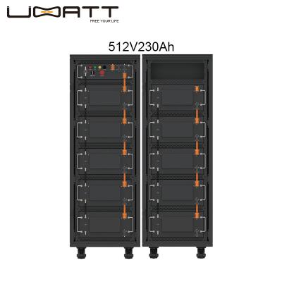 China Toys GJDB620 High Capacity 512V 230Ah 100kWh Outdoor Backup LiFePO4 Lithium Battery Cabinet UPS Cabinet System 480V 230Ah for sale