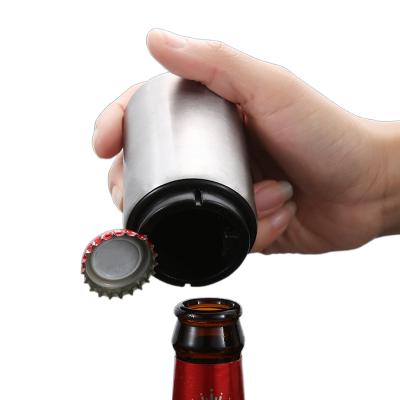 China Viable Hot Magnetic Metal Beer Vending Gifts Magnet Automatic Retractable Bottle Opener for sale