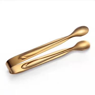 China Sustainable Mini Sugar Cube Ice Tongs Stainless Steel Food Grade Premium Tongs for sale