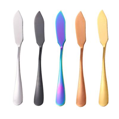 China Viable Cheese Set Mini Gold Easy Spread Bulk Wedding Favor Stainless Steel Butter Knife for sale