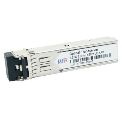 China Datacenter BTON 0061001010 SFP 1 Gigabit SX SFP Transceiver 550m mm 850nm for sale