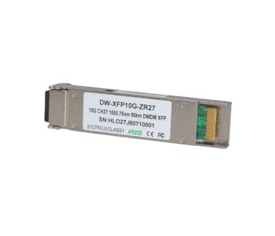 China FTTX TXFP C Band 9.95~11.3Gb/s LC Adjustable SM 80km DWDM XFP Transceiver for sale