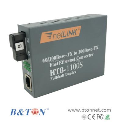 China Single Mode And Multimode Ethernet Media OEM Netlink Media Converter HTB-GS-03B Converter HTB-GS-03B for sale