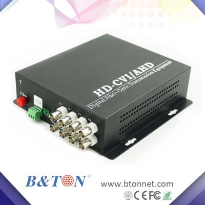 China Ethernet Over 8V1D Fiber Optic Transmitter And Receiver / Fiber Video Converter for sale