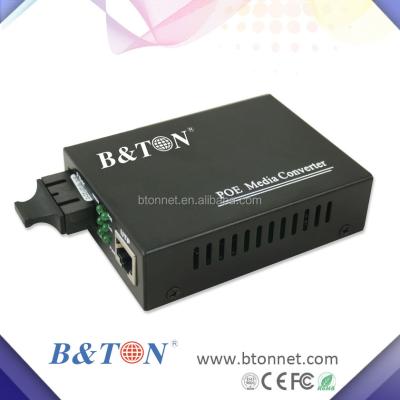 China Single Fiber Single Mode Media Converter 10m 100M 1000M POE Switch Fiber 1K for sale