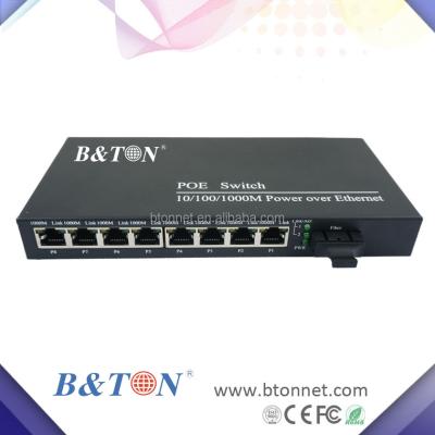 China BTON Factory Price 1000M 8 Port Ethernet POE Switch BT-6108GE-20 1K for sale