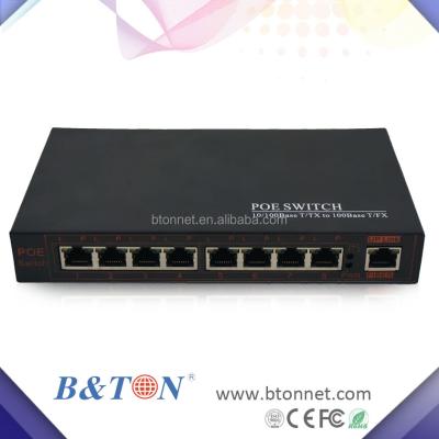 China POE 100M 8 Port Reverse Power Supply POE Switch For FTTH ONU for sale