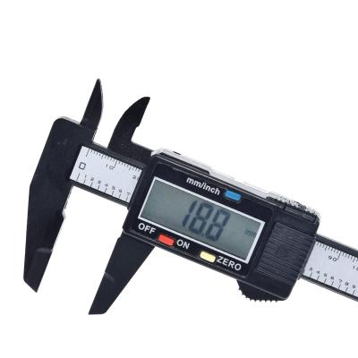 China 150mm 6 Inch Digital LCD Display Carbon Fiber Vernier Caliper Gauge Micrometer Measuring Tool Electronic Tool for sale