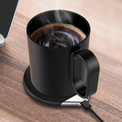 China 2021 New Minimalist Smart Coffee Tea Mug Ceramic Electric Mug Temperature Control for sale