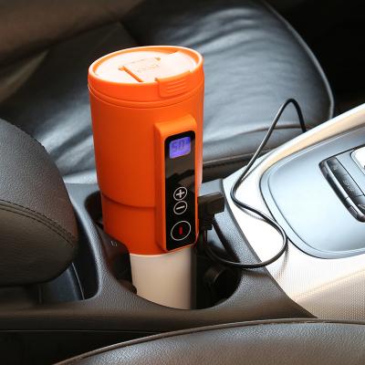 China New Viable Intelligent Car Temperature Display And Control 12V Heater Insulate Stainless Steel Water Bottle for sale