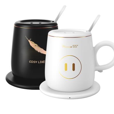 China Goshen 2021 New Sustainable Design Morden Ceramic Coffee Mug Heat Water Mug&Wireless Luxury Smart Filling for sale