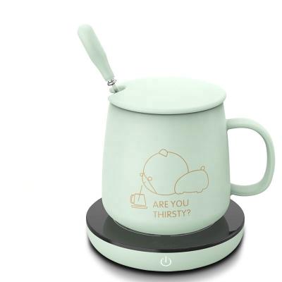 China Viable Heating Smart Cup Heater Smart Cup Thermal Mug with Spoon Lid for Coffee Hot Water for sale