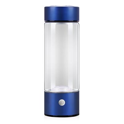 China Sustainable Hydrogen Rich Glass Bottle Portable Ionized Alkaline Water Ionizer Bottles for sale