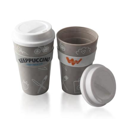 China Sustainable Custom Biodegradable Coffee Mug Beverage Milk And Plastic Cookie Coffee Cup With Lid for sale