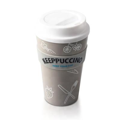 China Custom Sustainable Goshen Tea Cup Coffee Cup Drinking Water Plastic Biodegradable Coffee Cup With Lid for sale