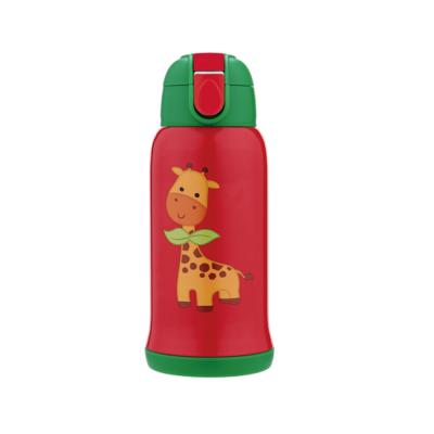 China High Quality Viable Stainless Steel Water Bottle Heat Insulation Kids Bottle Cute With Straw Custom for sale