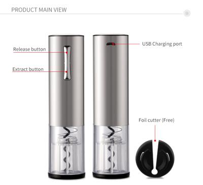 China Viable High Quality Red Wine Bottle Opener Stainless Steel Compressor Electric Wine Bottle Opener Custom for sale