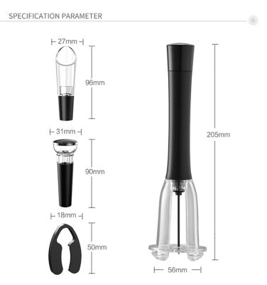 China Best Viable Gift Safety Tech Compressor Wine Bottle Opener Wine Bottle Opener Pump For Bar for sale